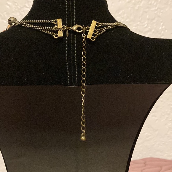 AVON Multi Strand Art Glass, Acrylic Beaded Necklace 16” 3” extender +earrings - Picture 12 of 12